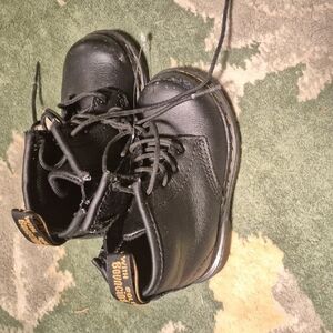Dr. Martens Black Kids Boots